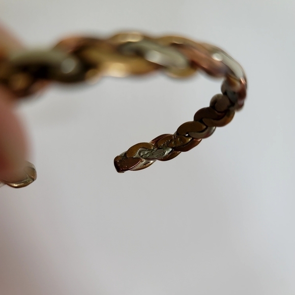 Sergio Lub Handmade Copper Silver Mixed Metals Bracelet Braided - Picture 5 of 10
